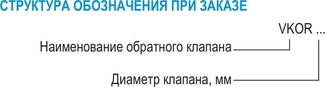 Клапан обратный VKOR