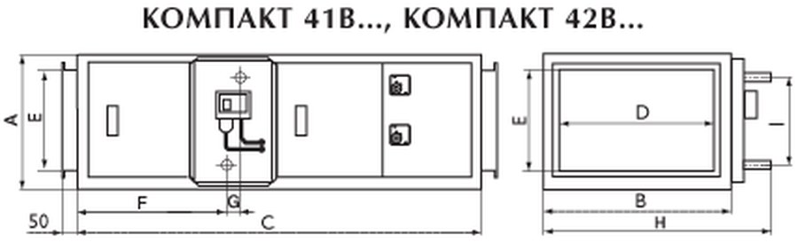 Приточные установки Компакт 417B4 EC3