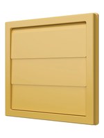 Выход стенной КФ фланец D150/160 жалюзи 190х190 ASA бежевый ERA