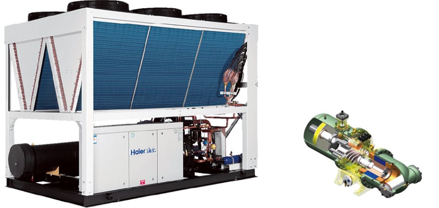 Винтовой чиллер Haier CI1010PANH с воздушным охлаждением Винтовой чиллер Haier CI1010PANH с воздушным охлаждением