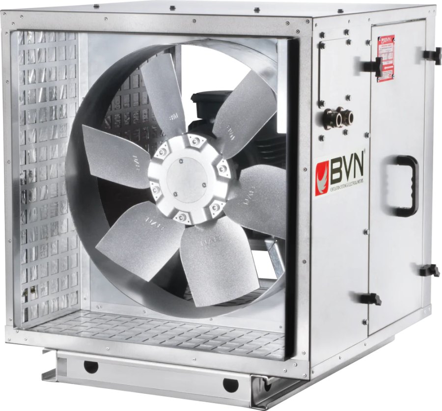 Шумоизолированный канальный осевой вентилятор дымоудаления ARMO-C 900/3