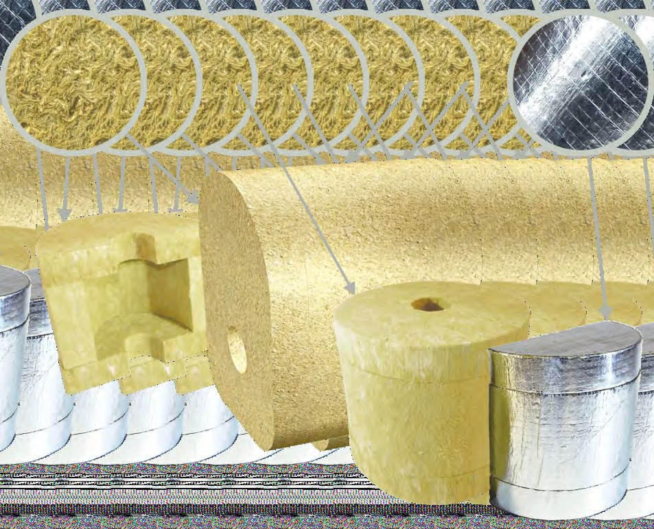 Фланцы теплоизоляционные PIPEWOOL 120 из минеральной ваты, Ду 15–800 мм